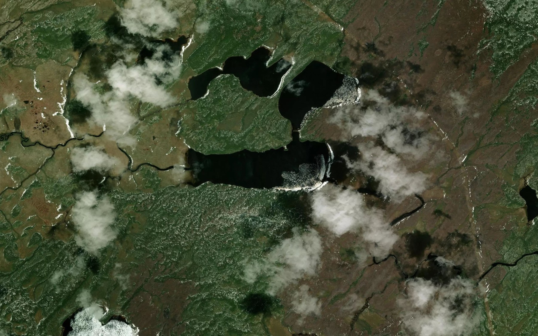 Satellite map of the Lac Kawipuskakamach