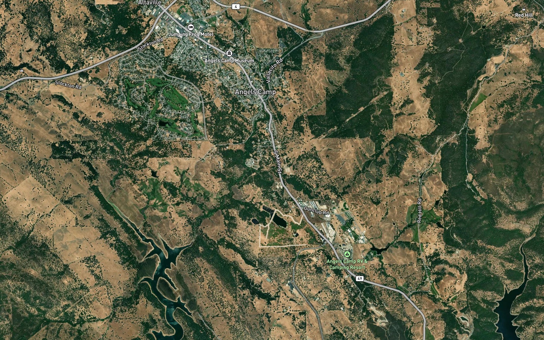 Satellite map of the Indian Creek