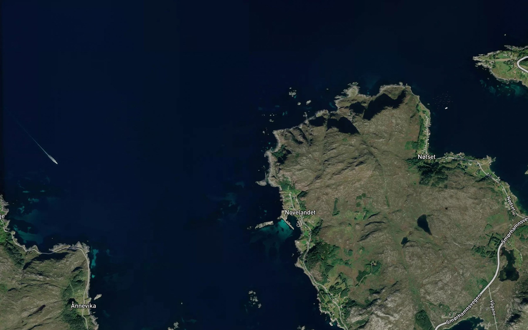 Satellite map of the Korsvika