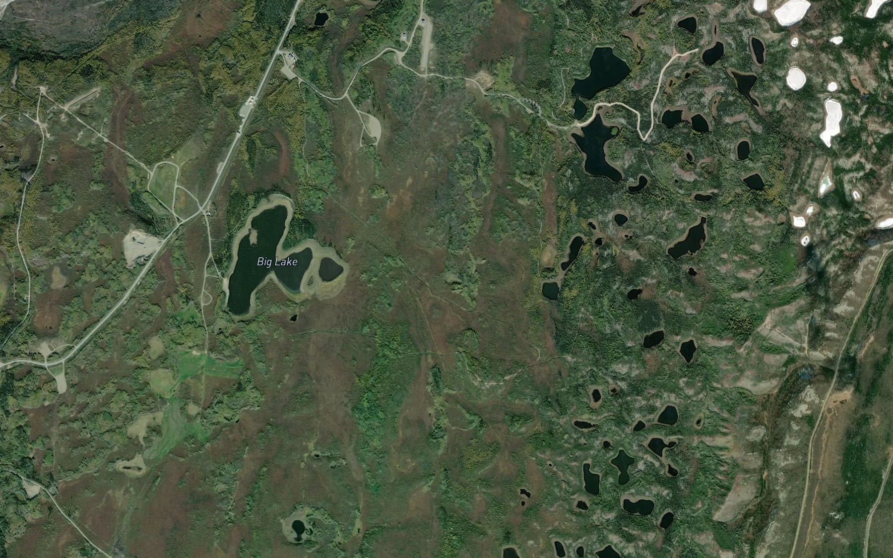 Satellite map of the Camp Terry Creek