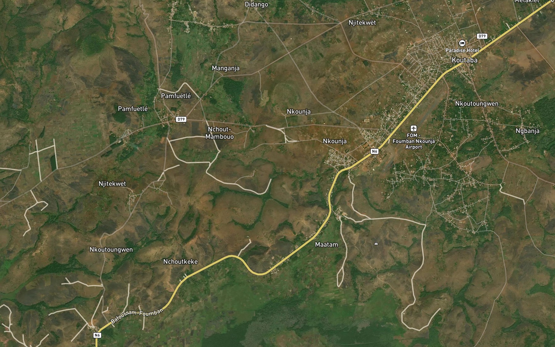 Satellite map of the Mensam