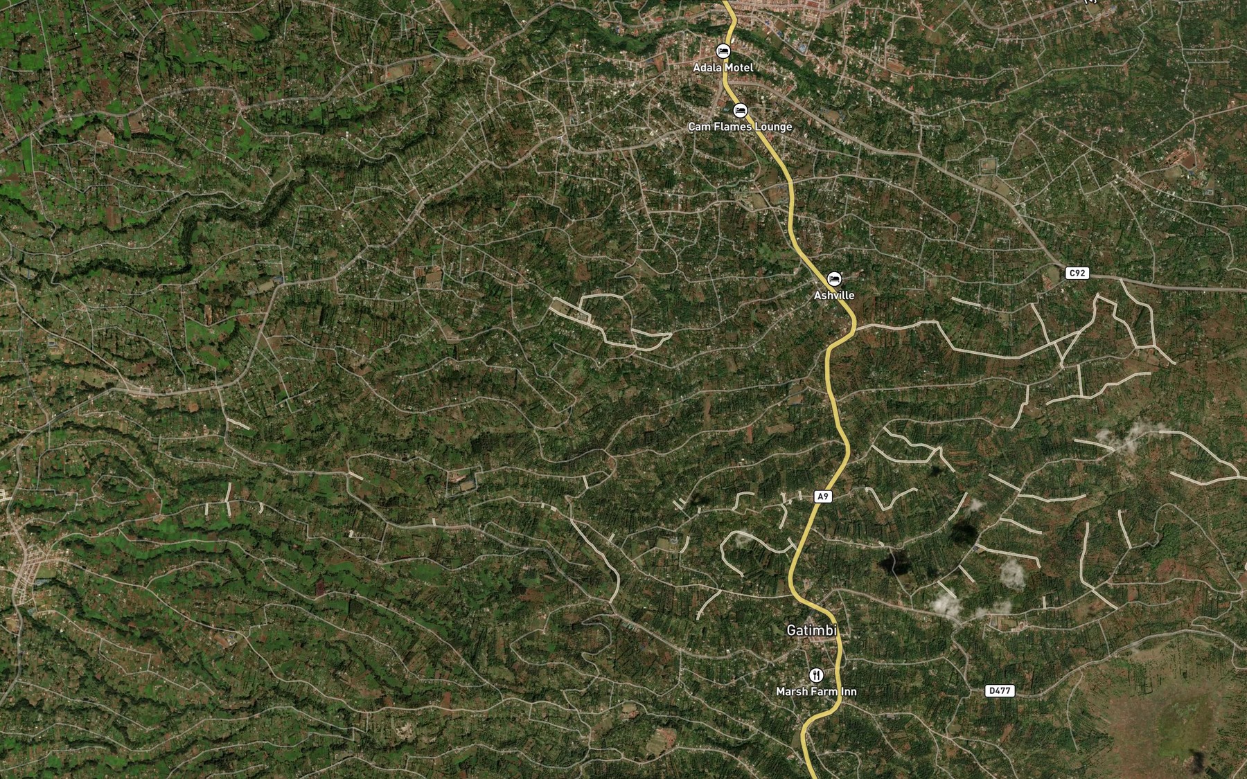 Satellite map of the Luedi
