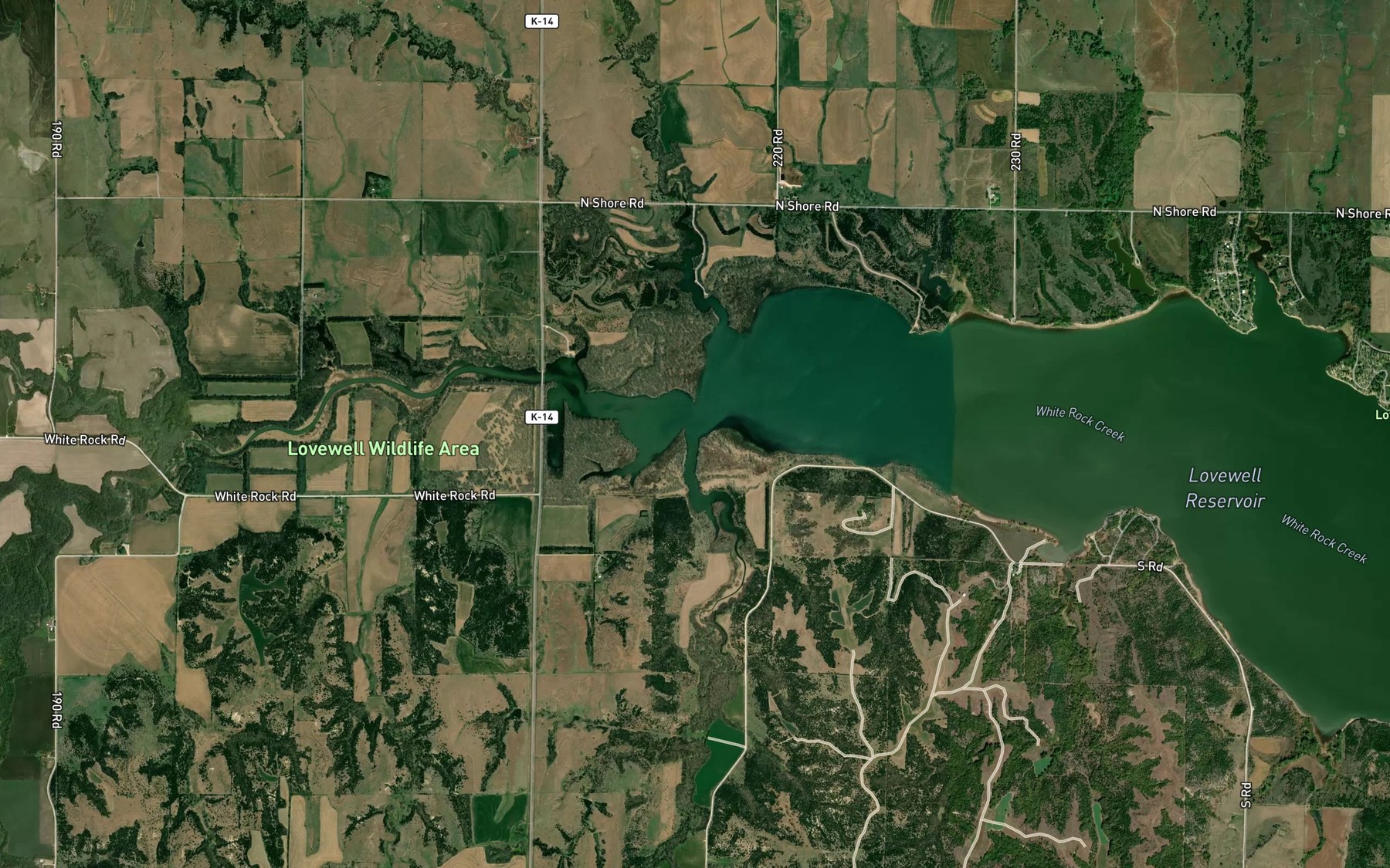Satellite map of the Johns Creek