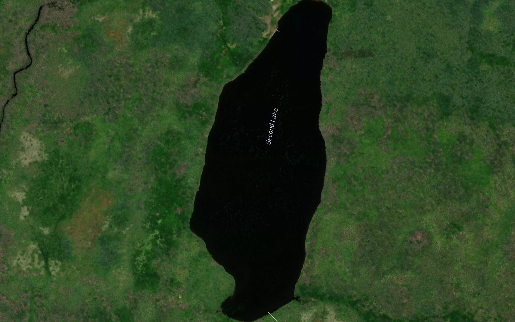 Satellite map of the Second Lake