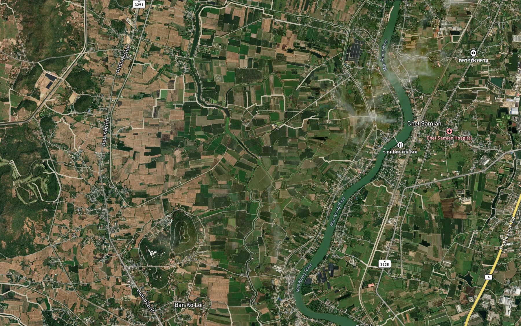 Satellite map of the Khlong Mamuang