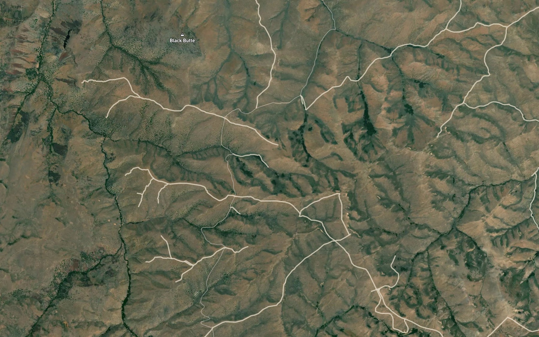 Satellite map of the Portland Gulch Spring