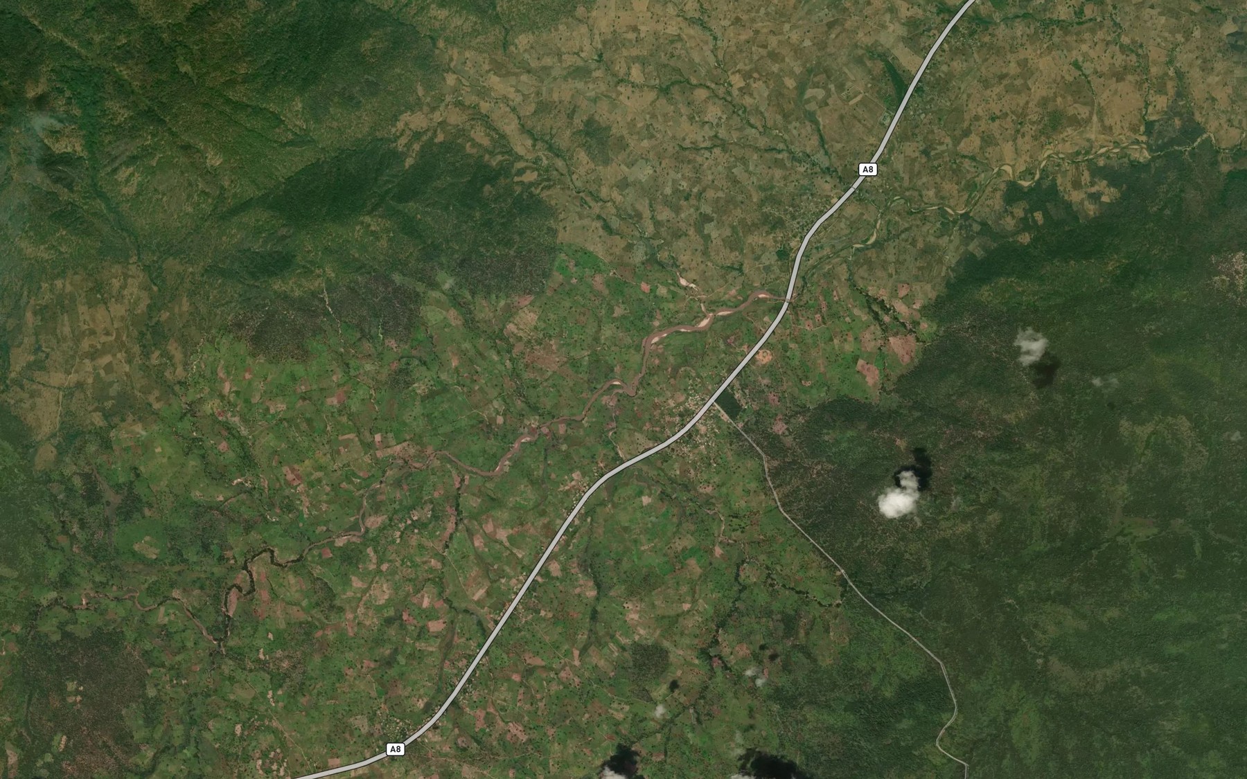 Satellite map of the Wakala