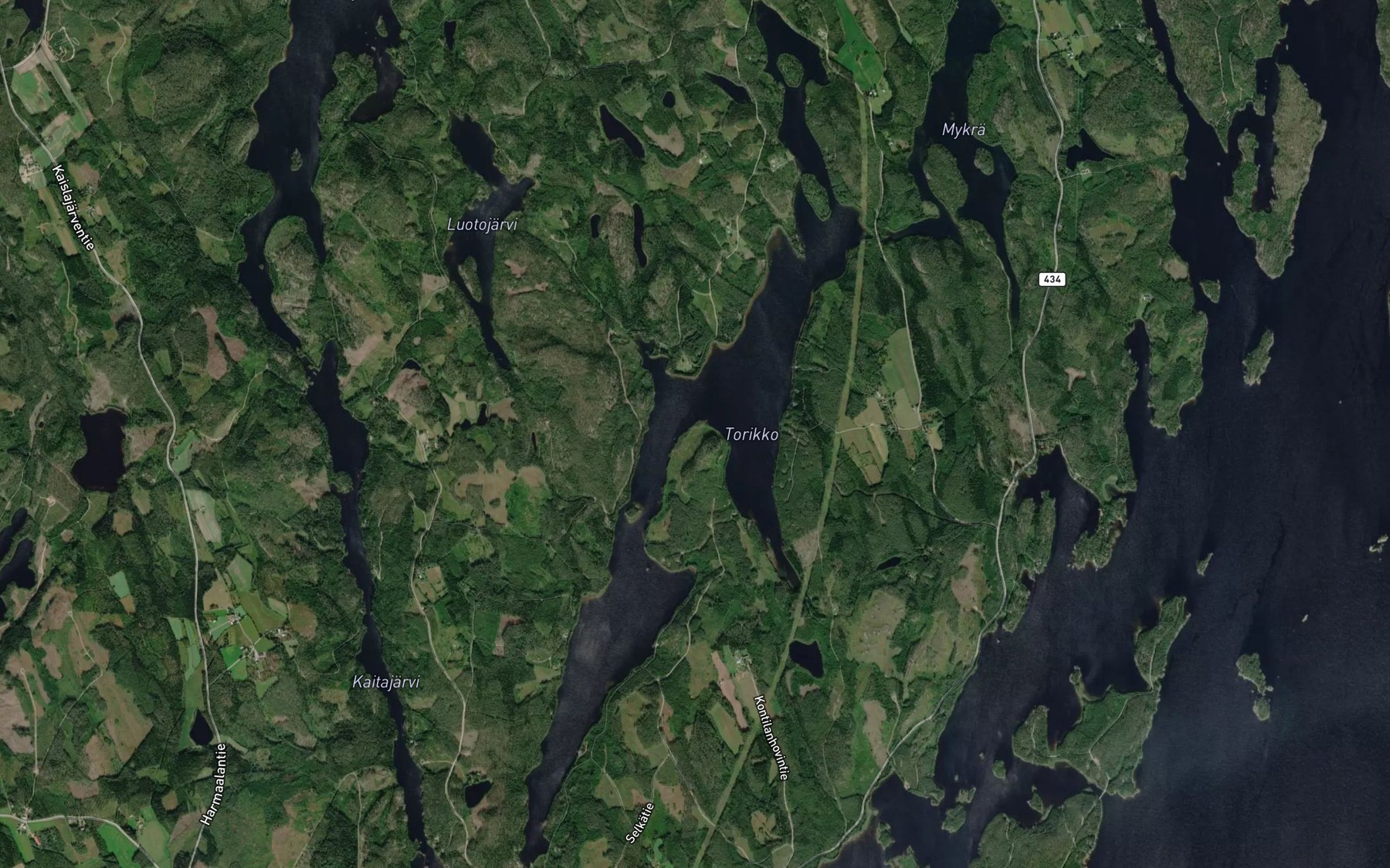 Satellite map of the Torikko