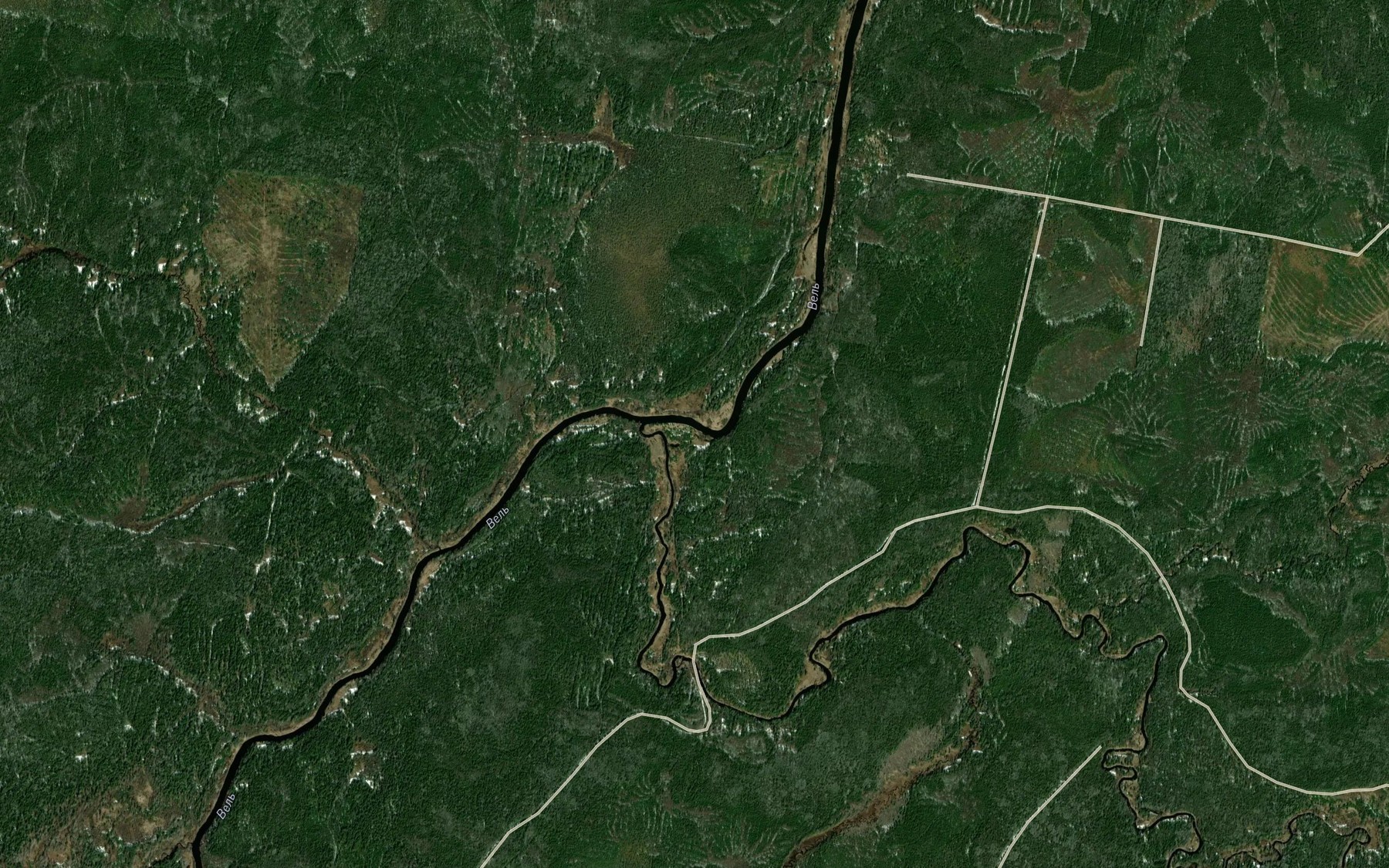 Satellite map of the Shenchuga