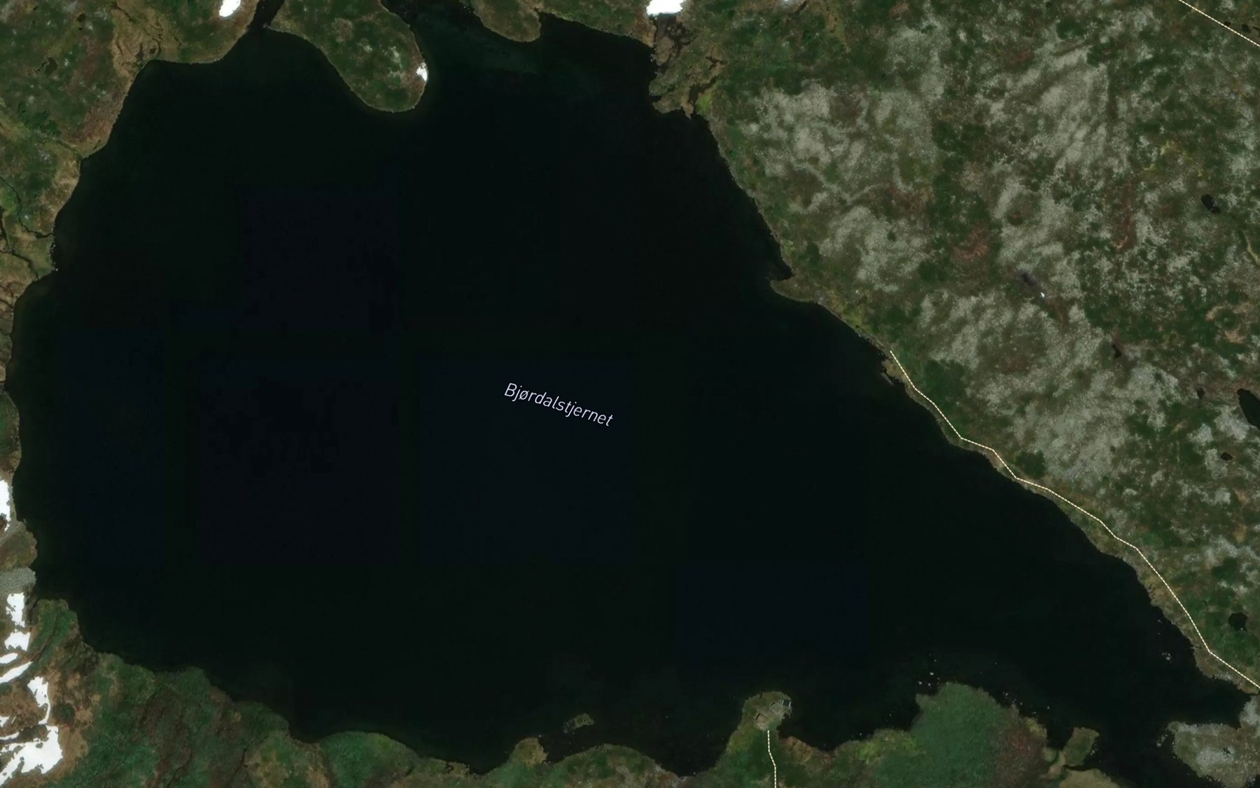 Satellite map of the Bjordalstjernet