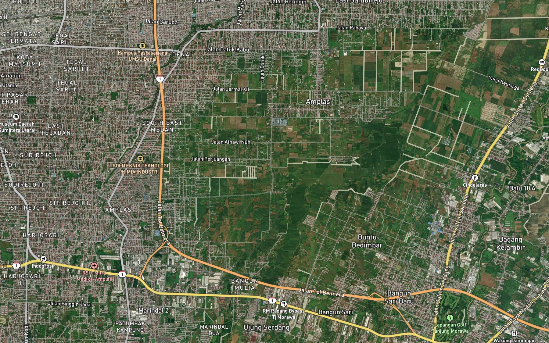 Satellite map of the Sei Rontan