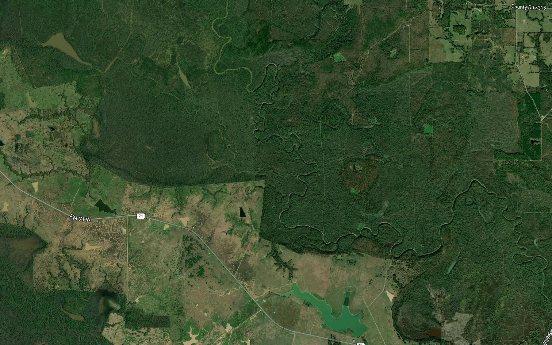Satellite map of the Lost Lake