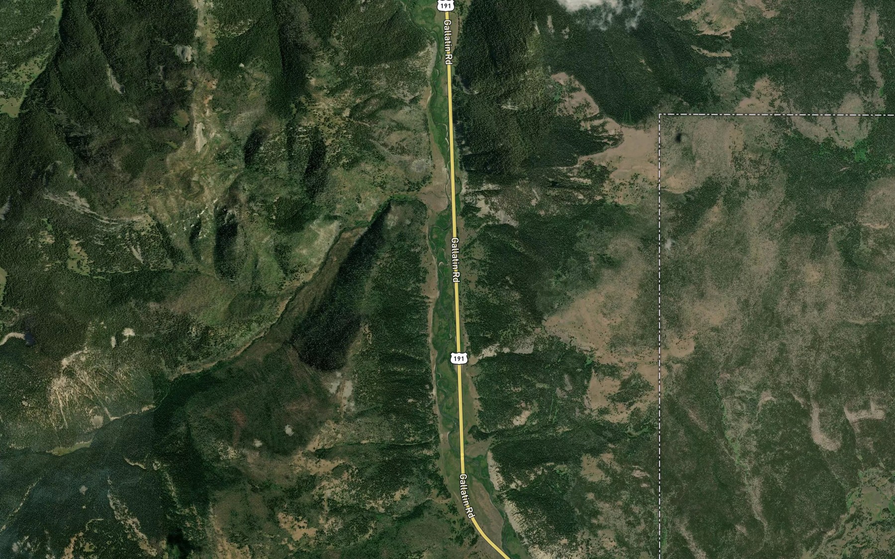 Satellite map of the Terminal Monument Creek