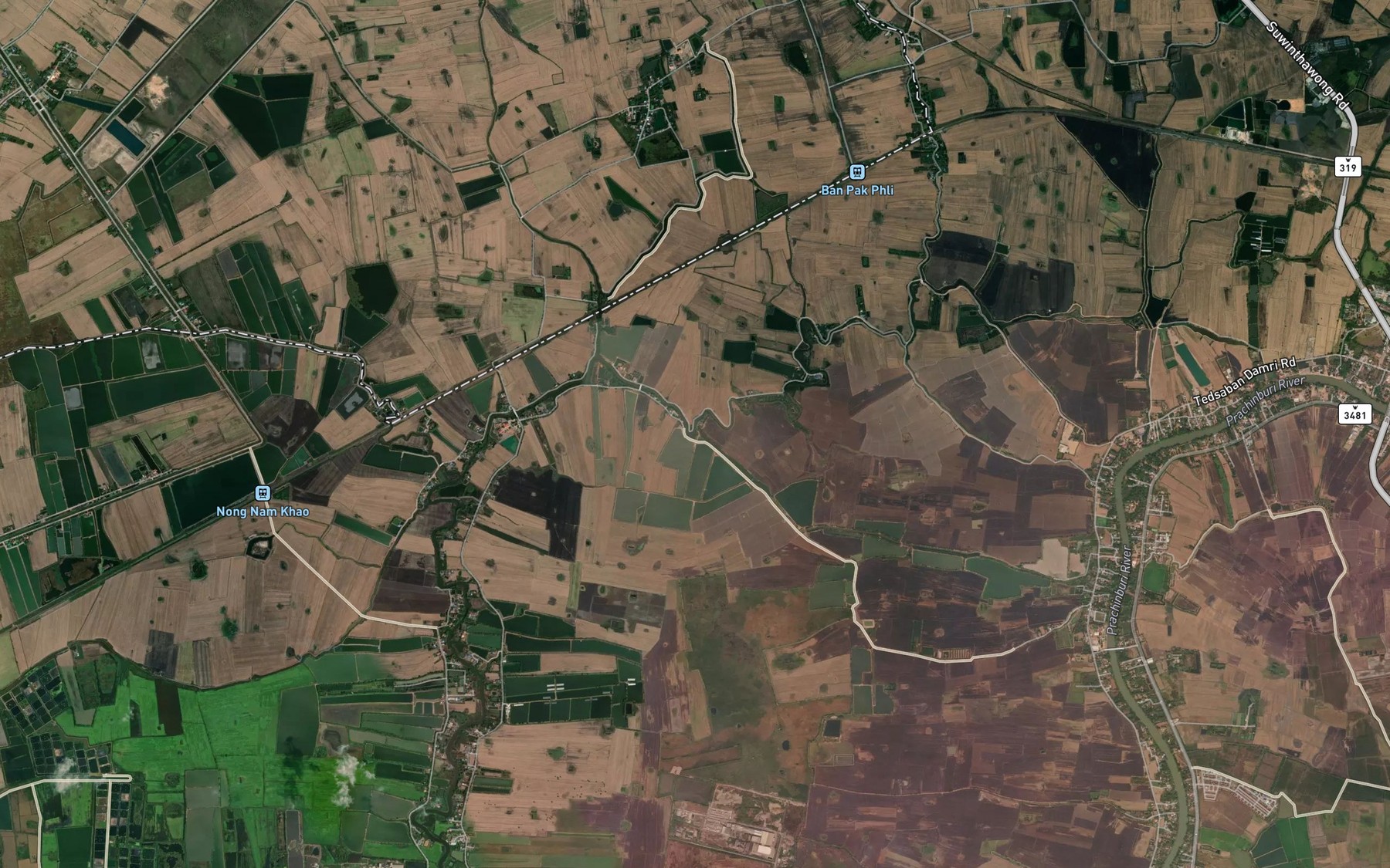 Satellite map of the Khlong Mon
