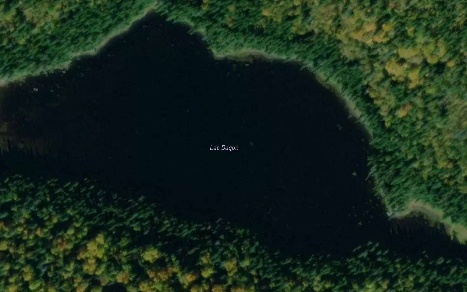 Satellite map of the Lac Dagon
