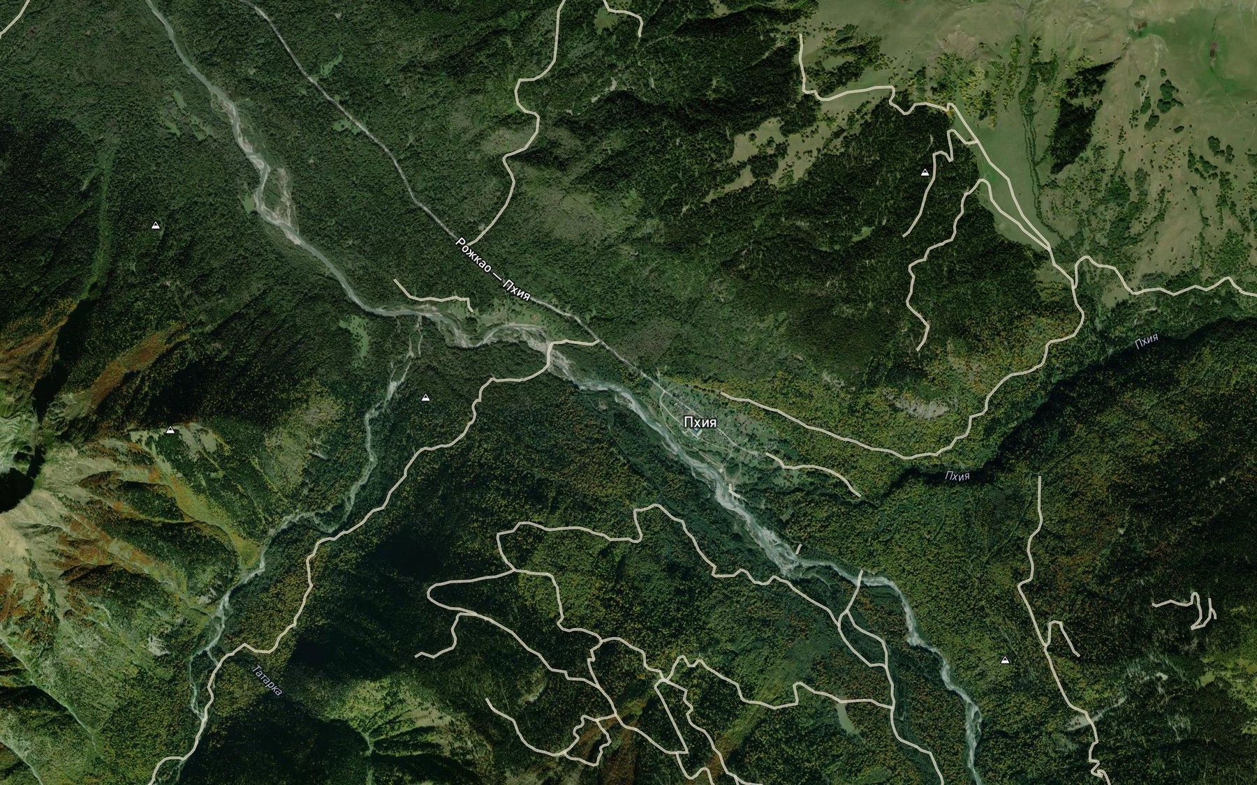 Satellite map of the Veselovskaya