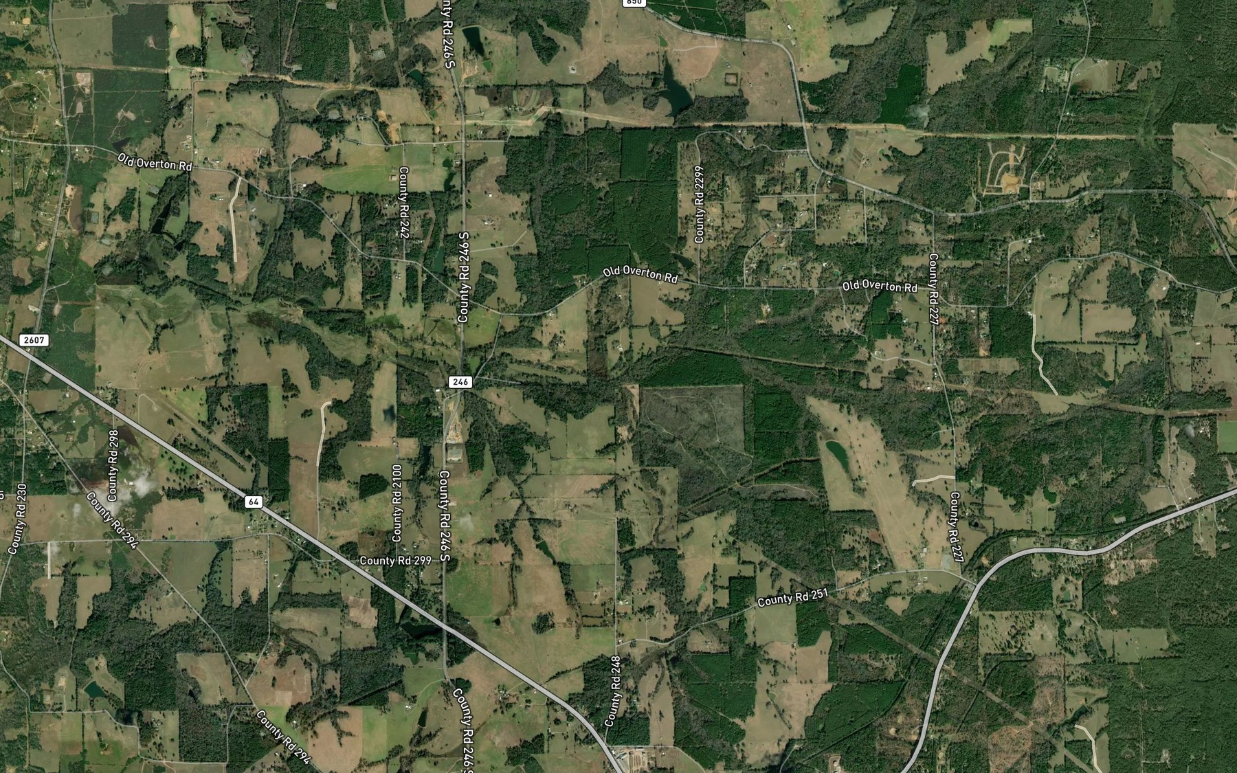 Satellite map of the Simon Branch