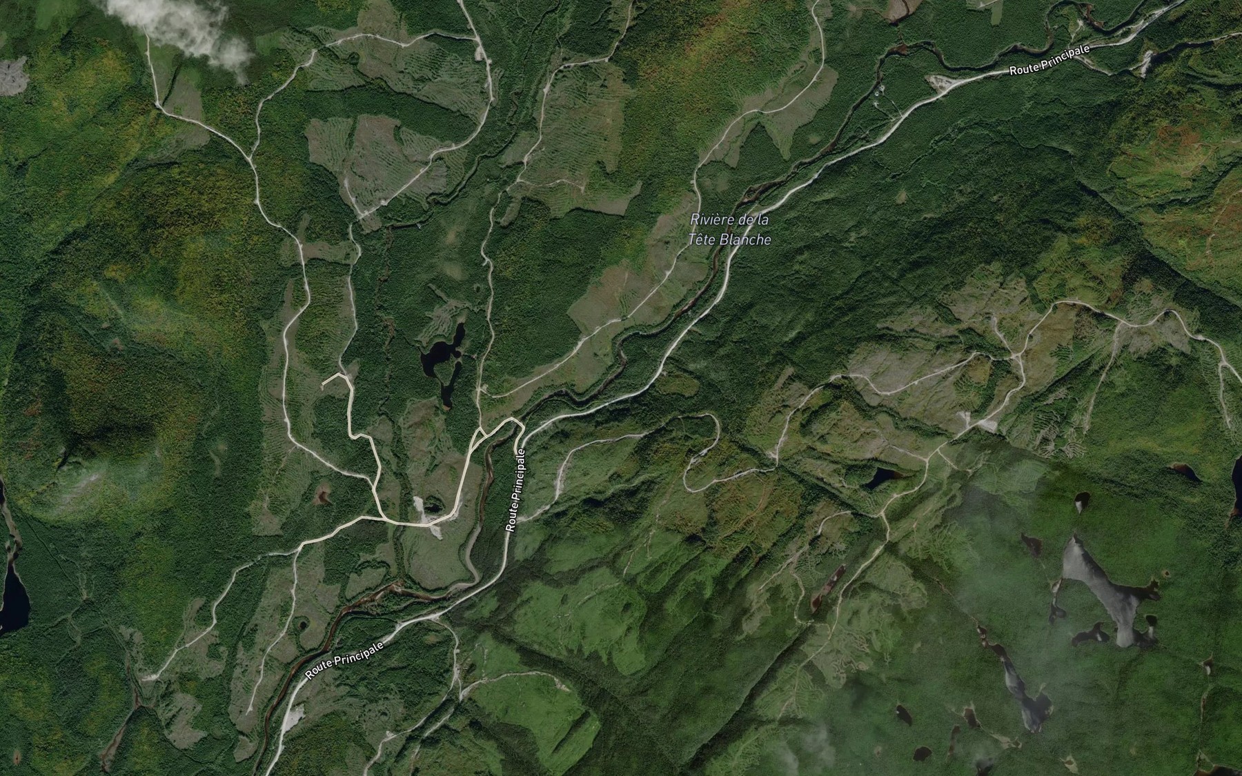 Satellite map of the Ruisseau Venimeux