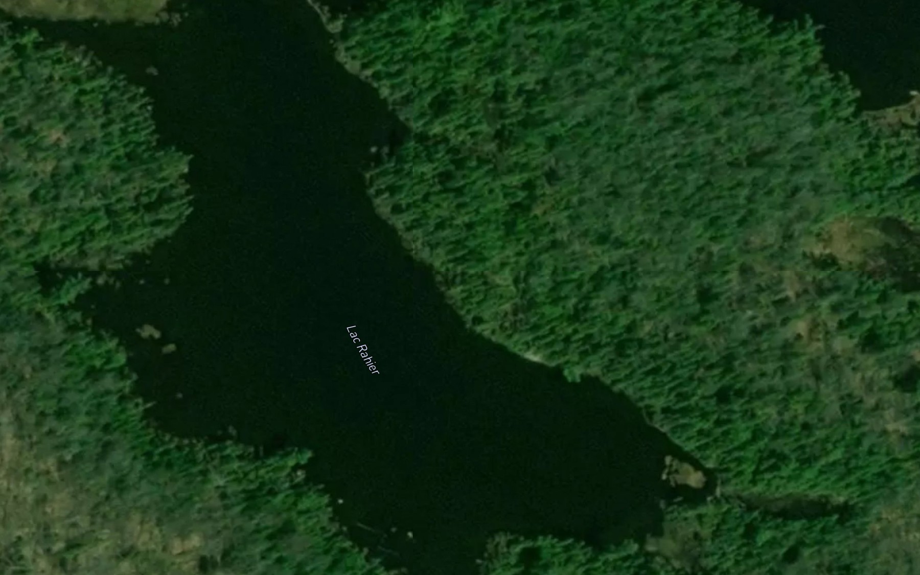 Satellite map of the Lac Rahier