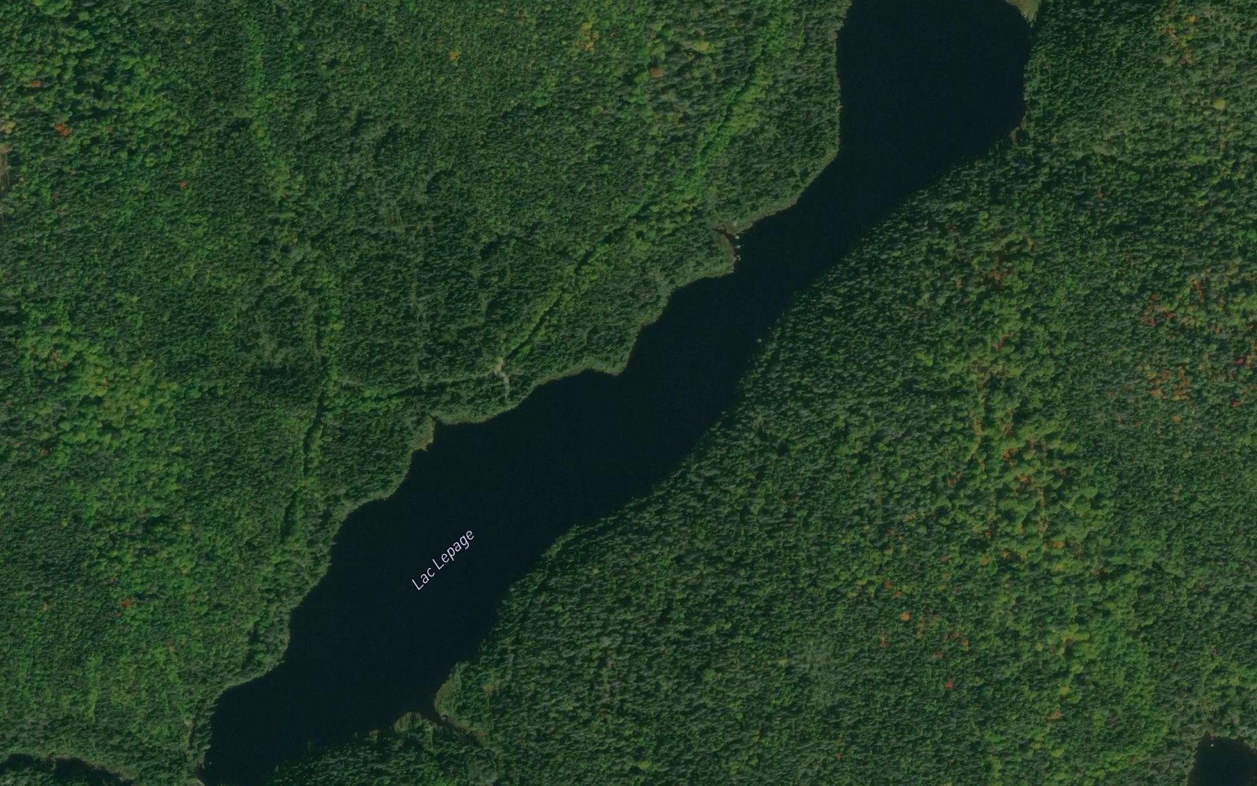 Satellite map of the Lac Lepage