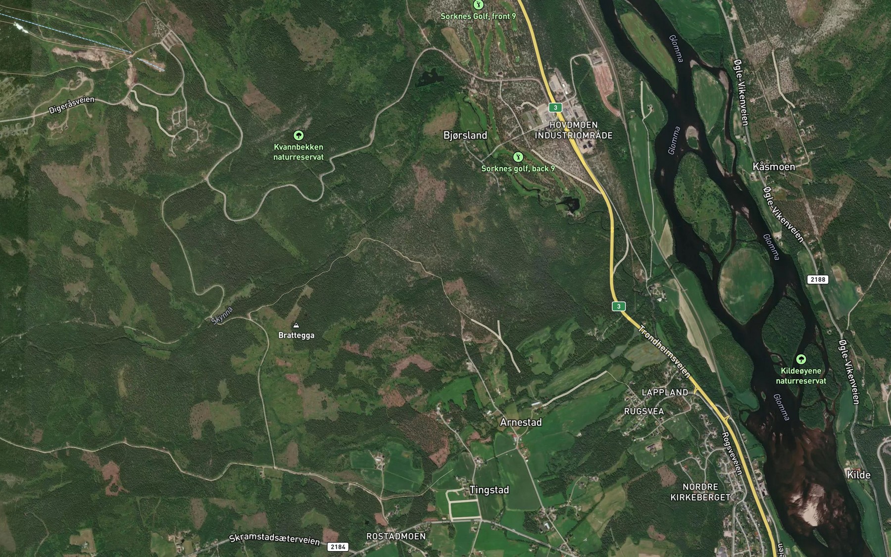Satellite map of the Nordstbekken