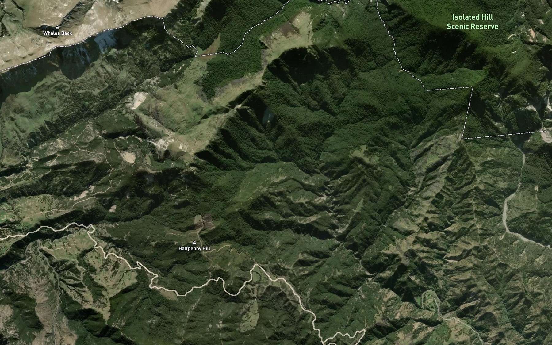 Satellite map of the Paton Stream