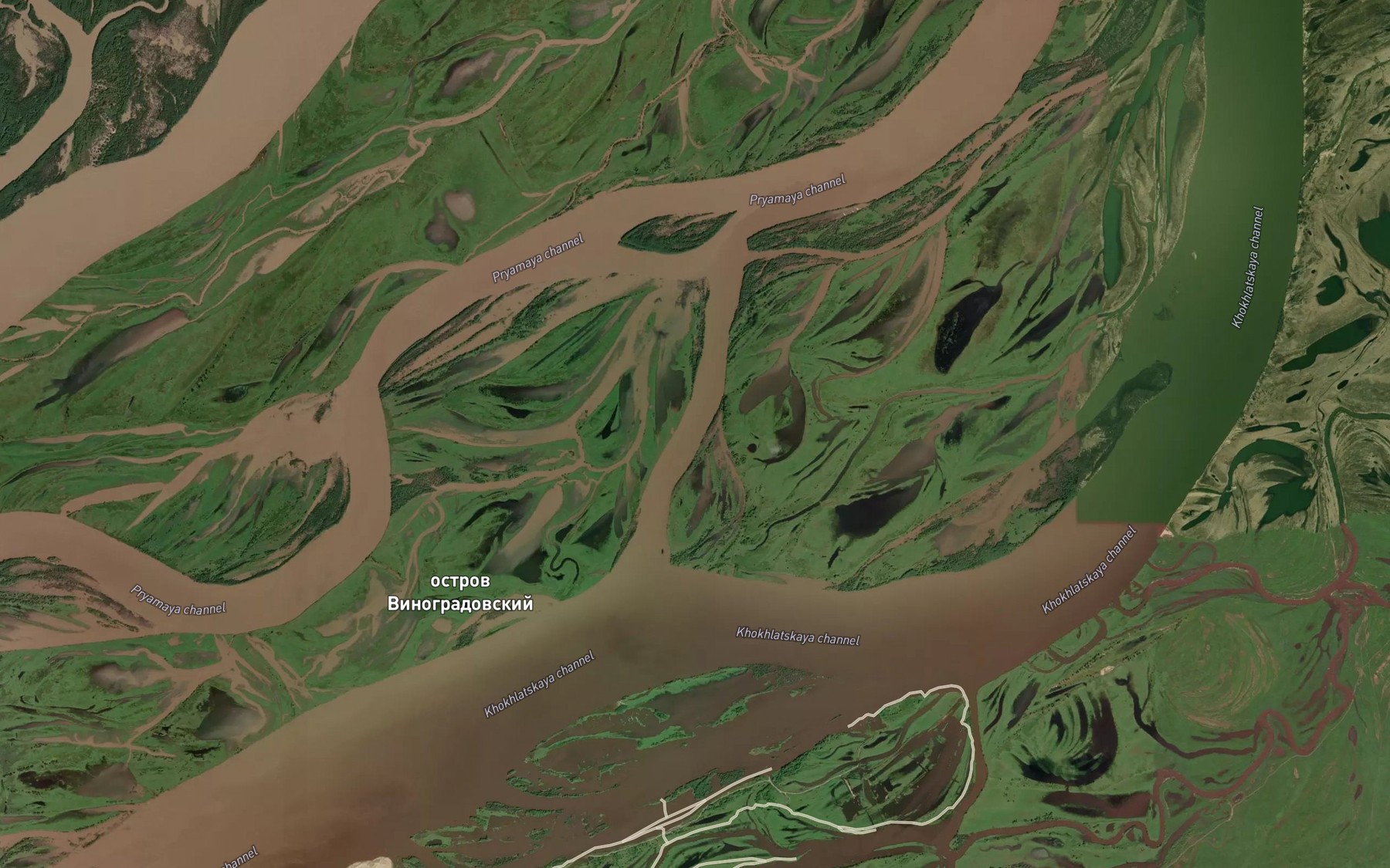 Satellite map of the Protoka Sukhaya
