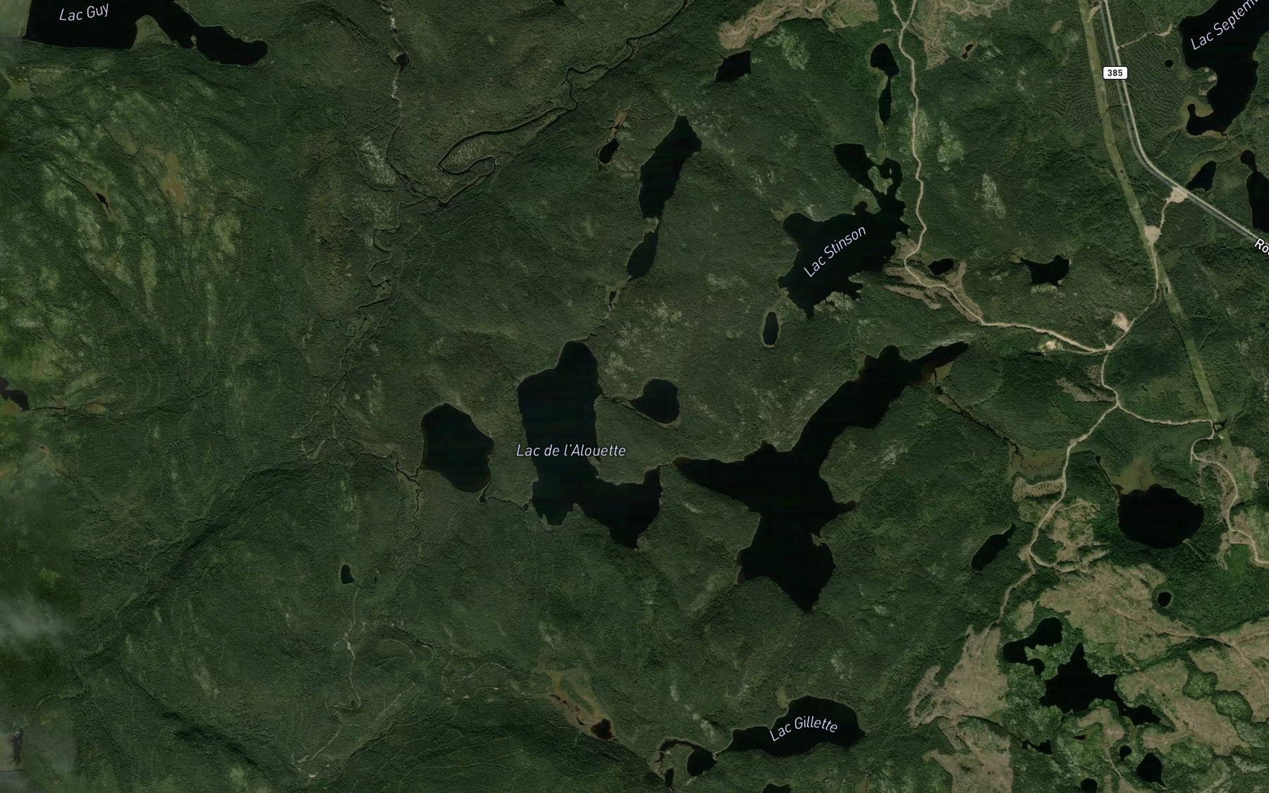 Satellite map of the Lac Pop