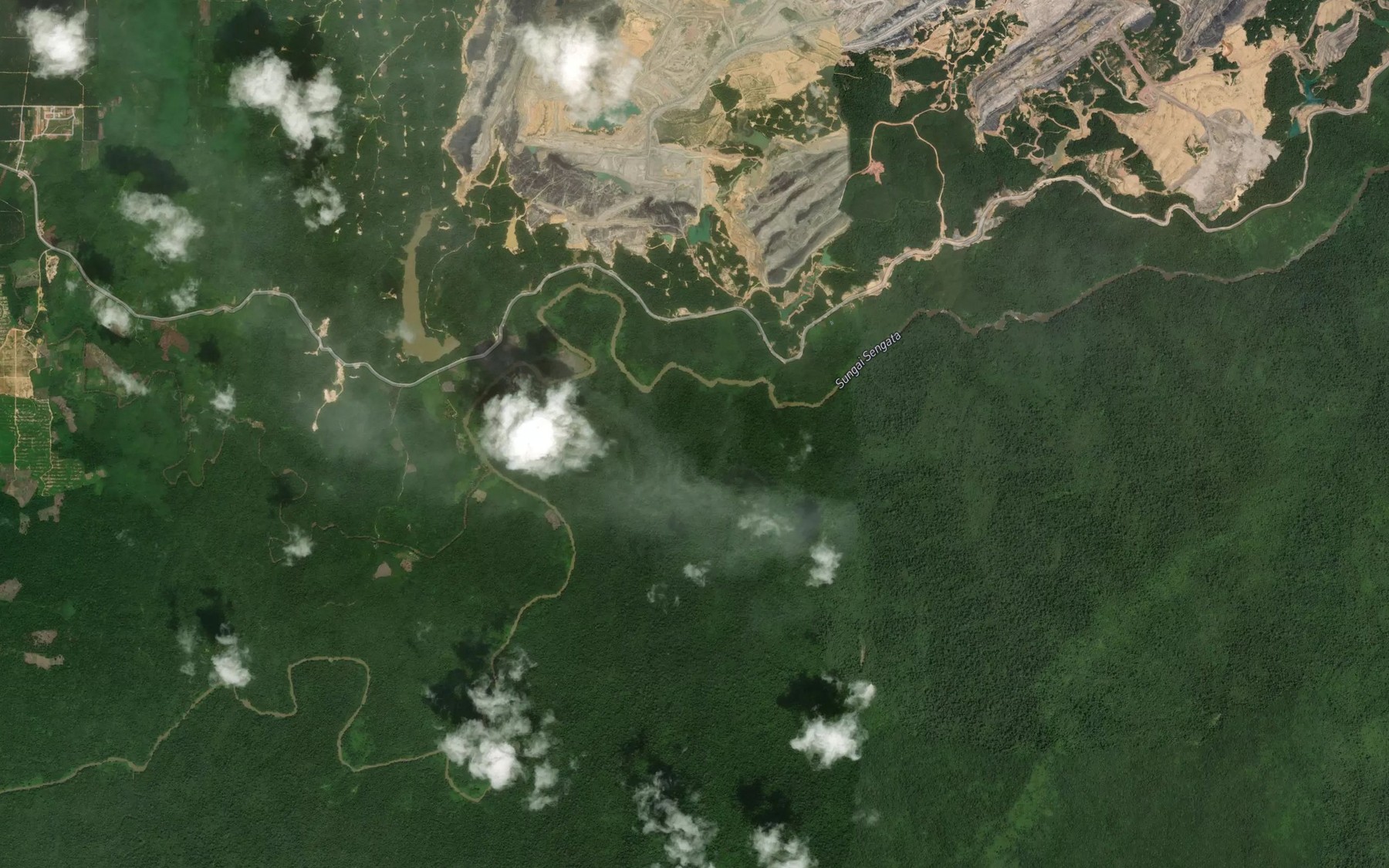Satellite map of the Sungai Apar