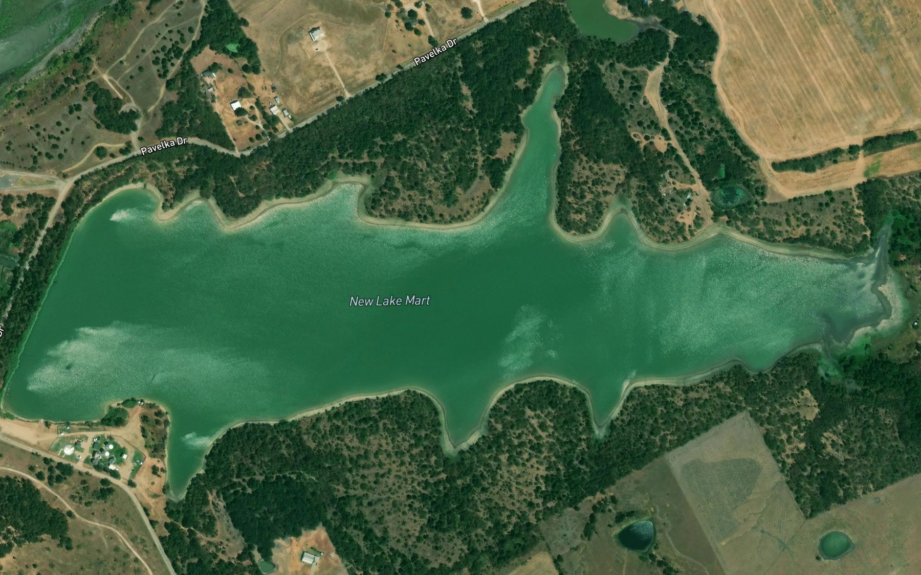 Satellite map of the New Lake Mart