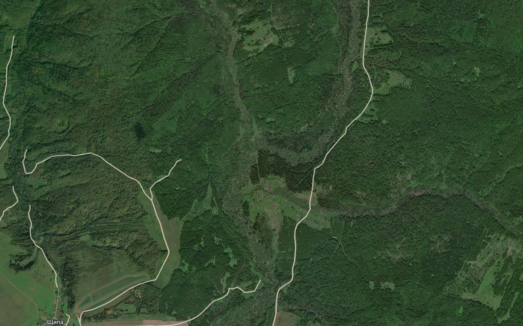 Satellite map of the Kuzya