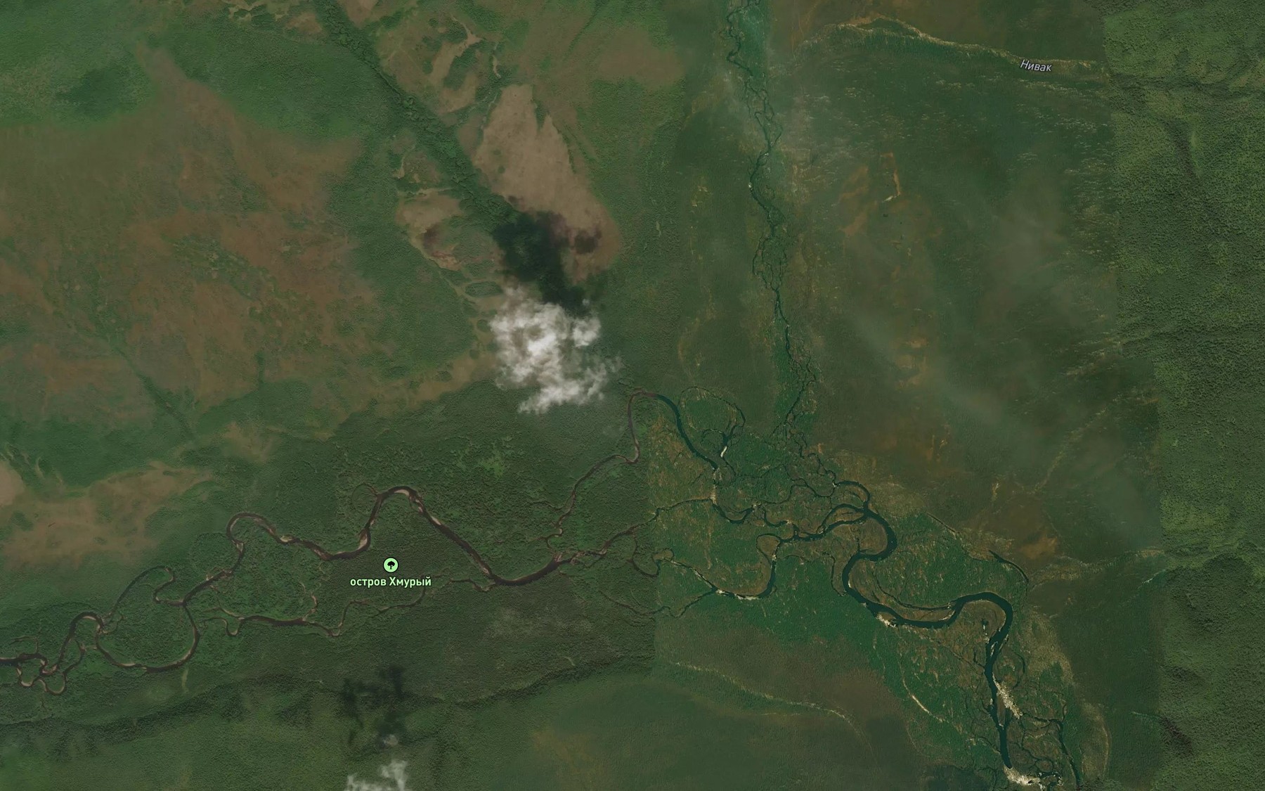 Satellite map of the El'ga