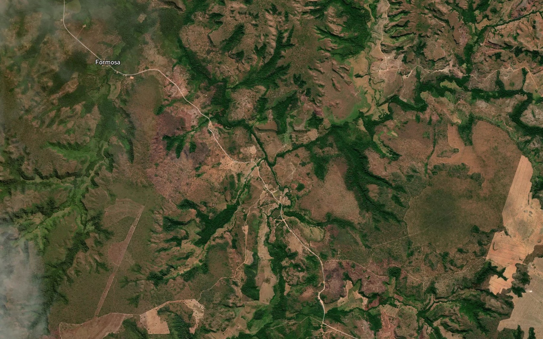 Satellite map of the Corrego Santa Veronica
