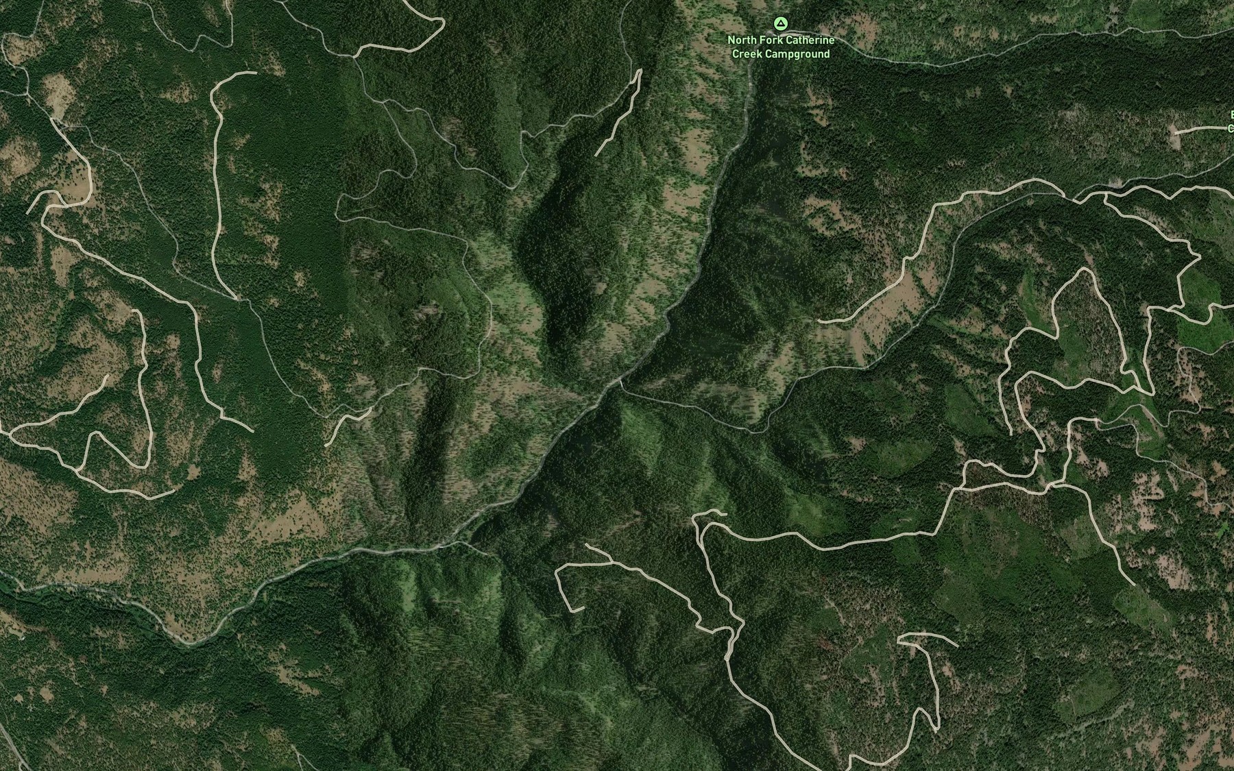 Satellite map of the Buck Creek