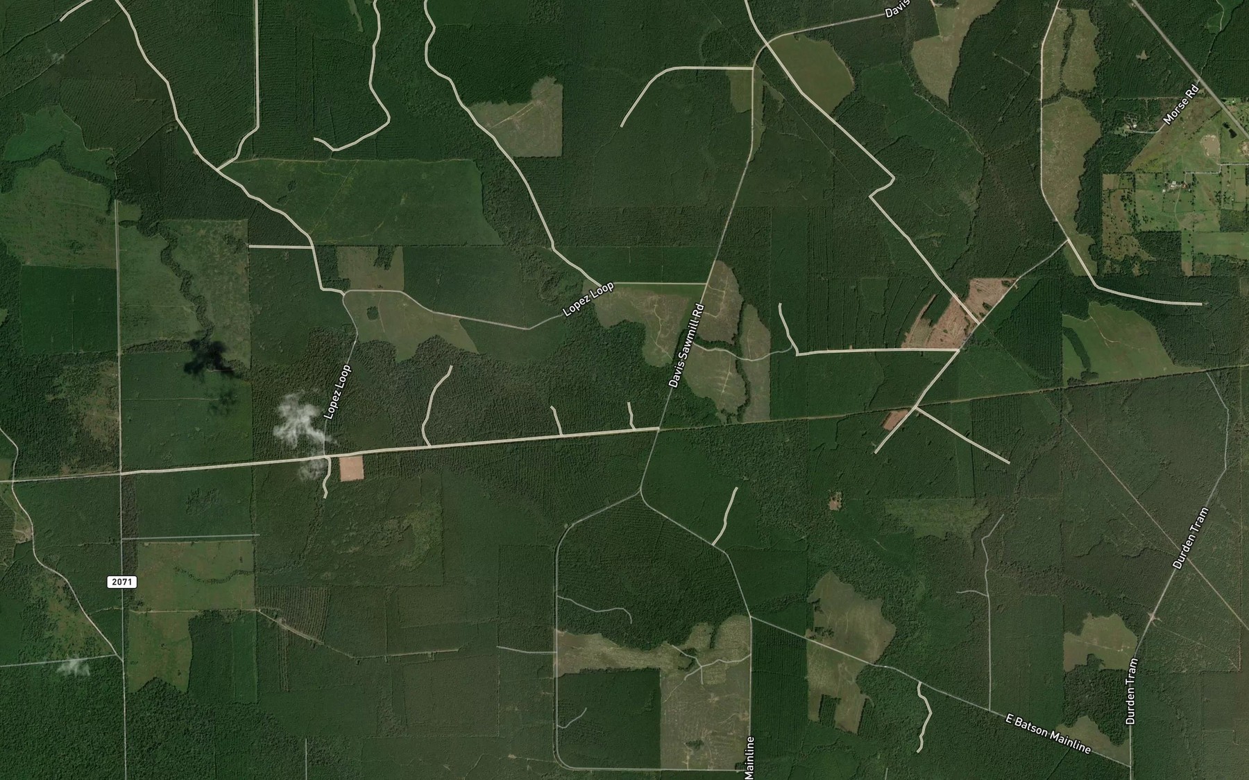 Satellite map of the Arizona Creek