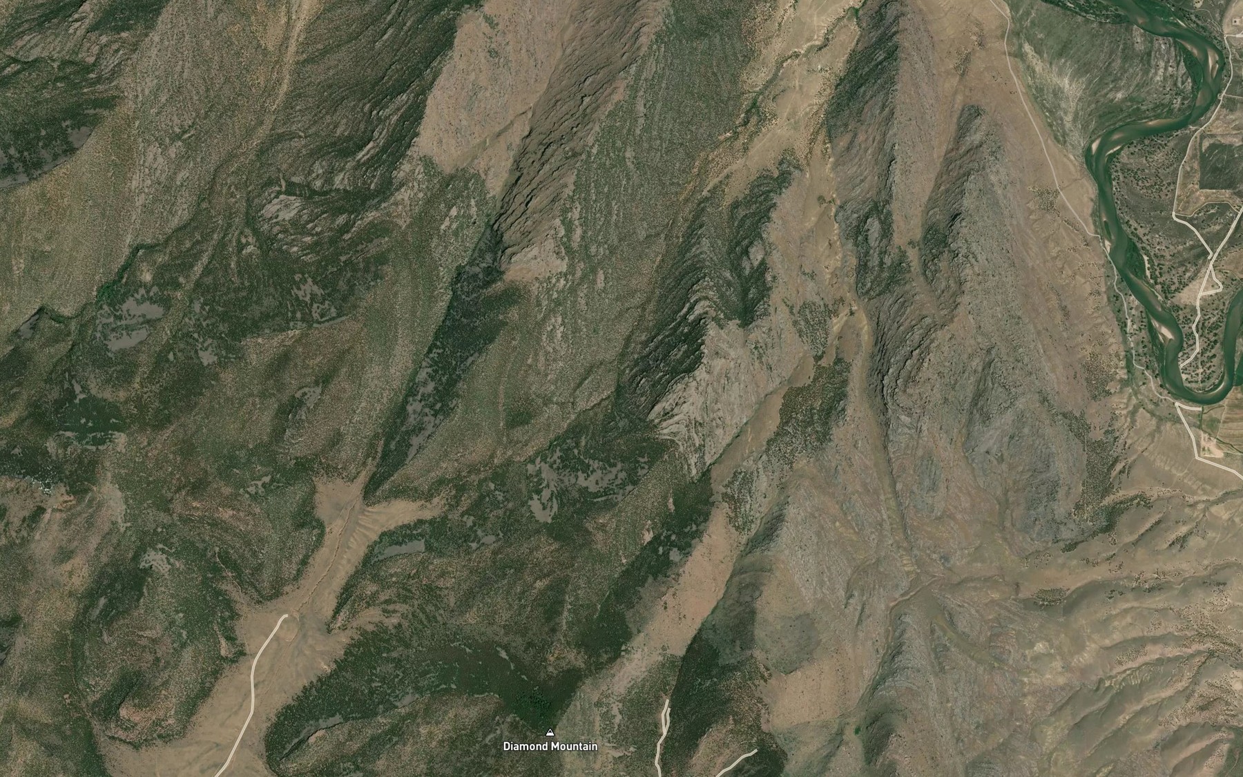 Satellite map of the Hoy Spring