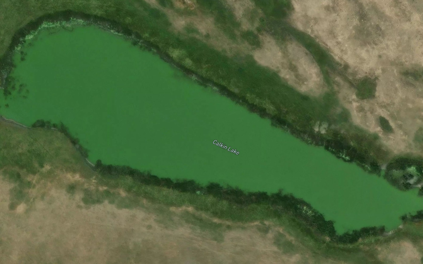 Satellite map of the Calkin Lake