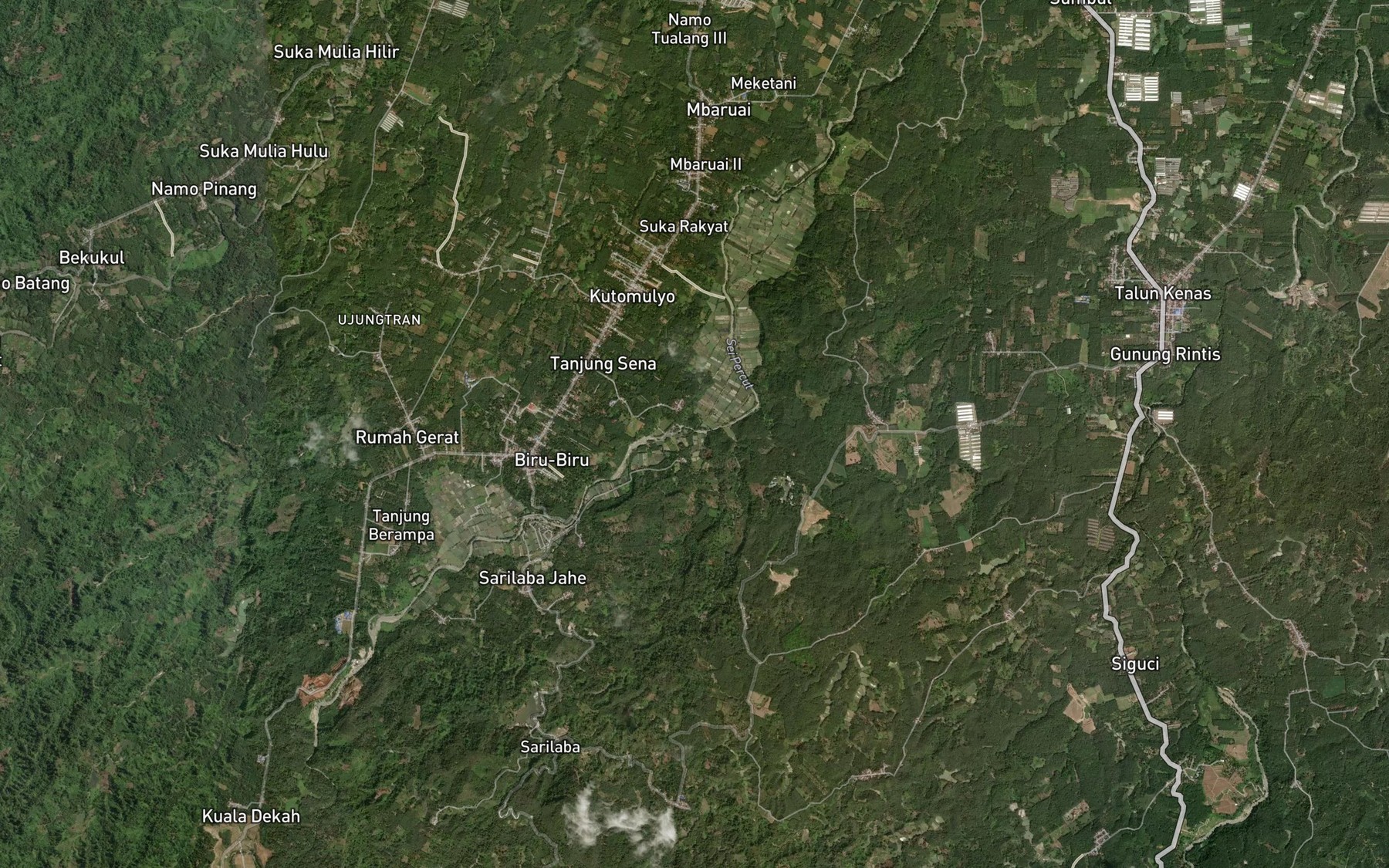 Satellite map of the Lau Bekujang