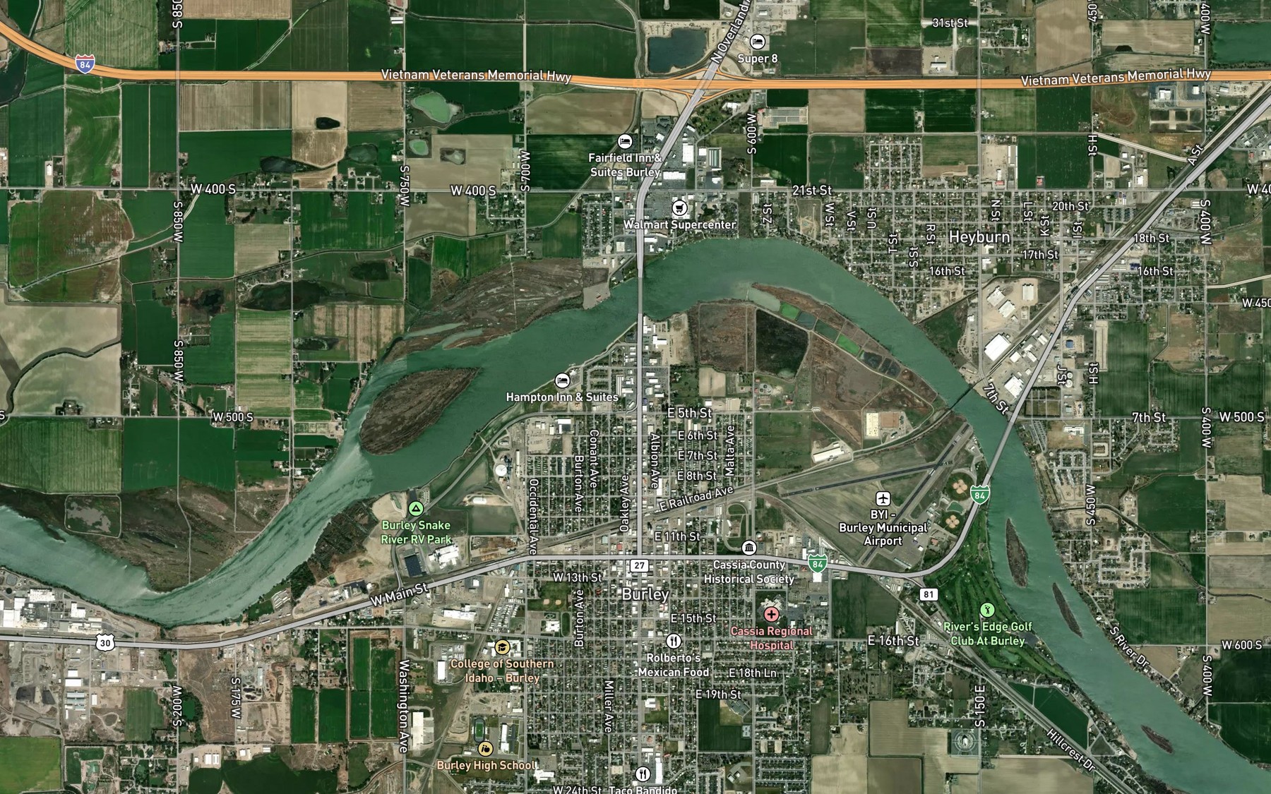 Satellite map of the G 15 Overland Pipeline
