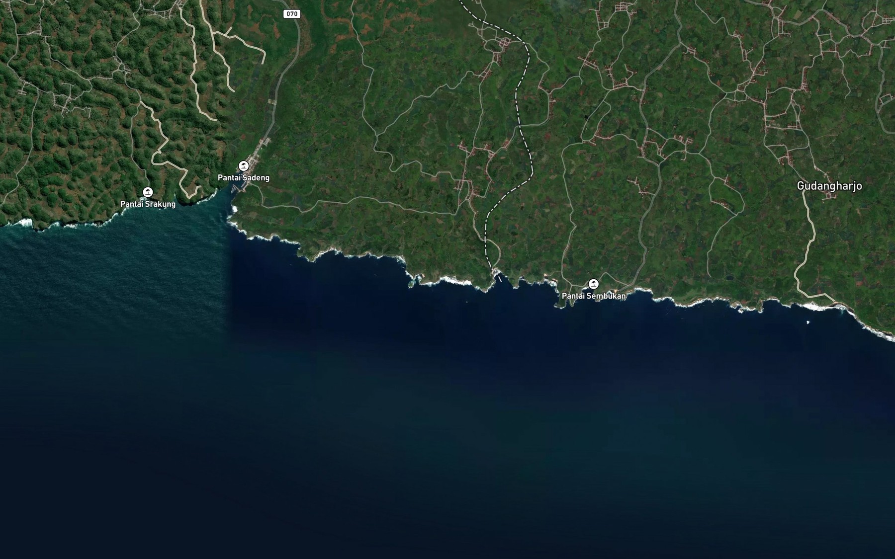 Satellite map of the Teluk Nguluran