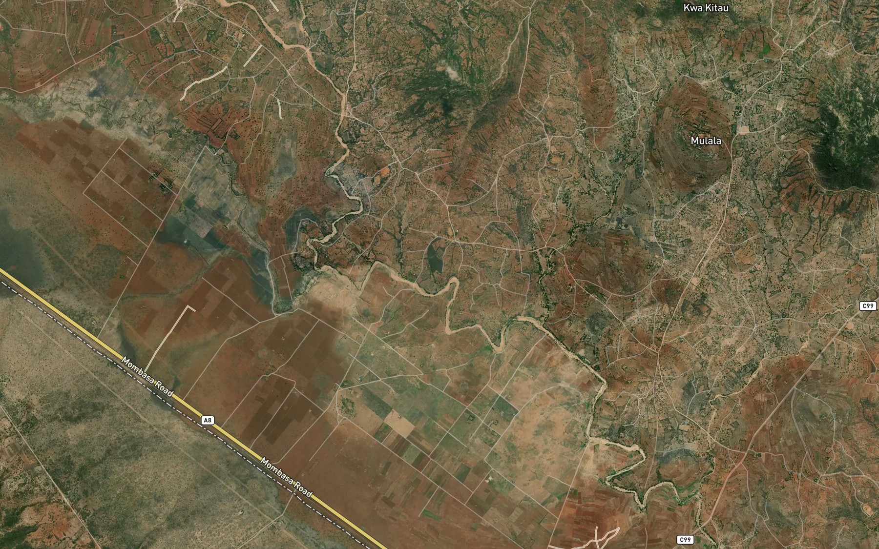 Satellite map of the Kwakitunga