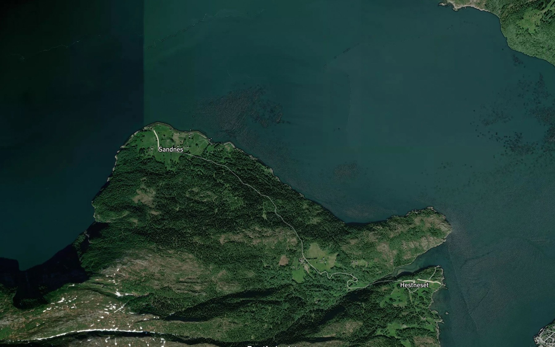 Satellite map of the Rorvika