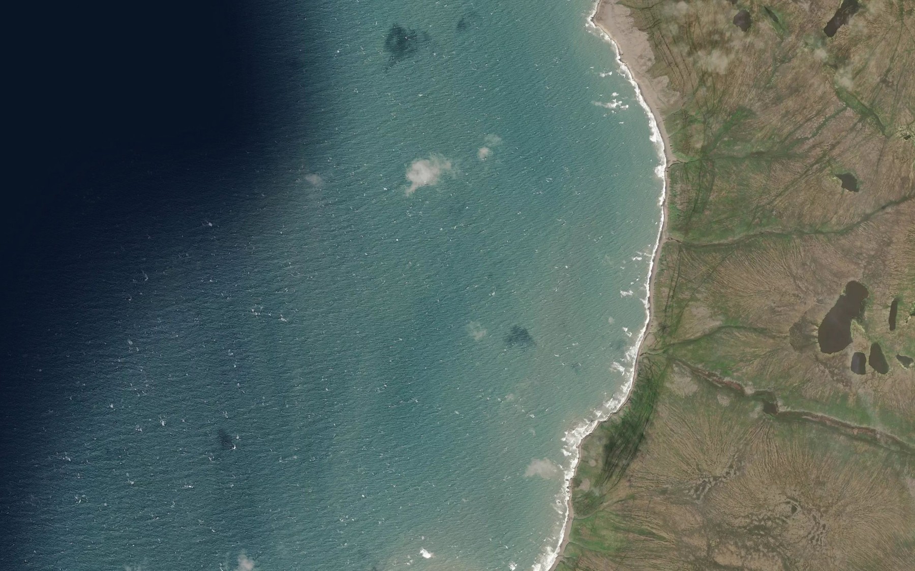Satellite map of the Kavalghak Bay