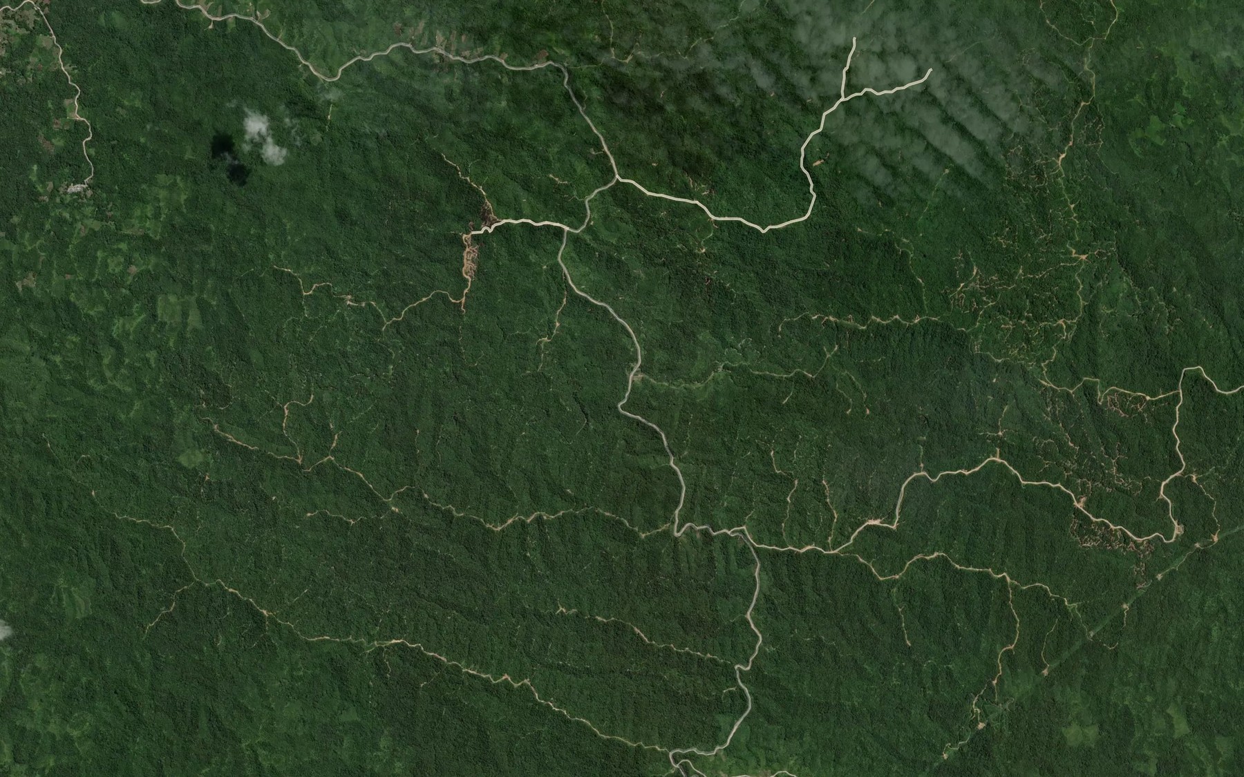 Satellite map of the Sungai Mujan