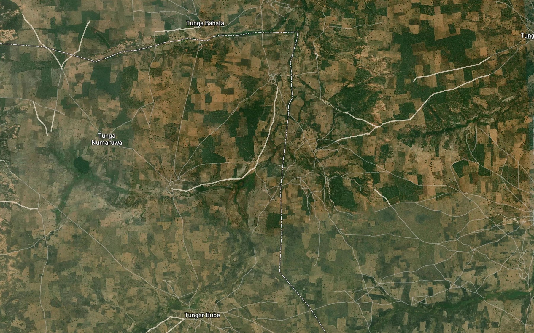 Satellite map of the River Korofa