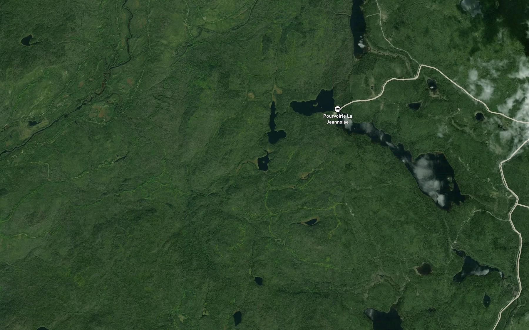 Satellite map of the Lac du Vison