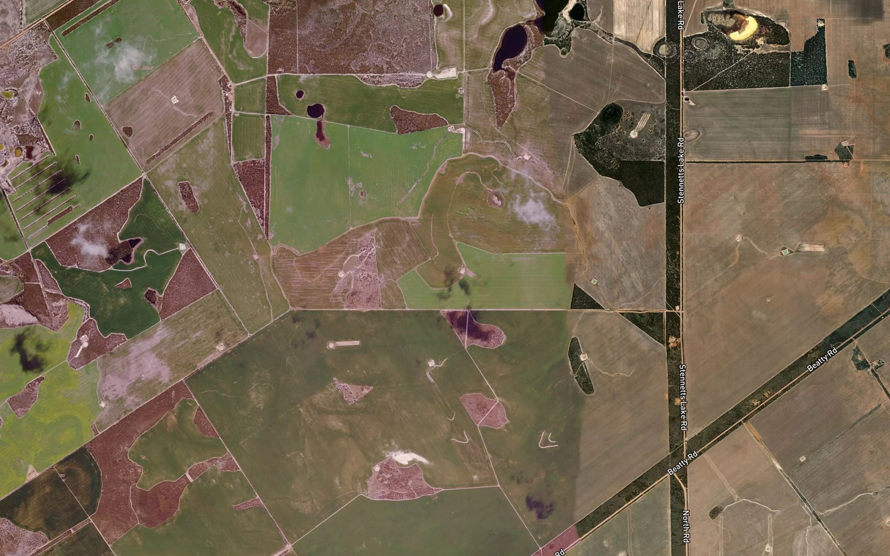 Satellite map of the Lake Perham