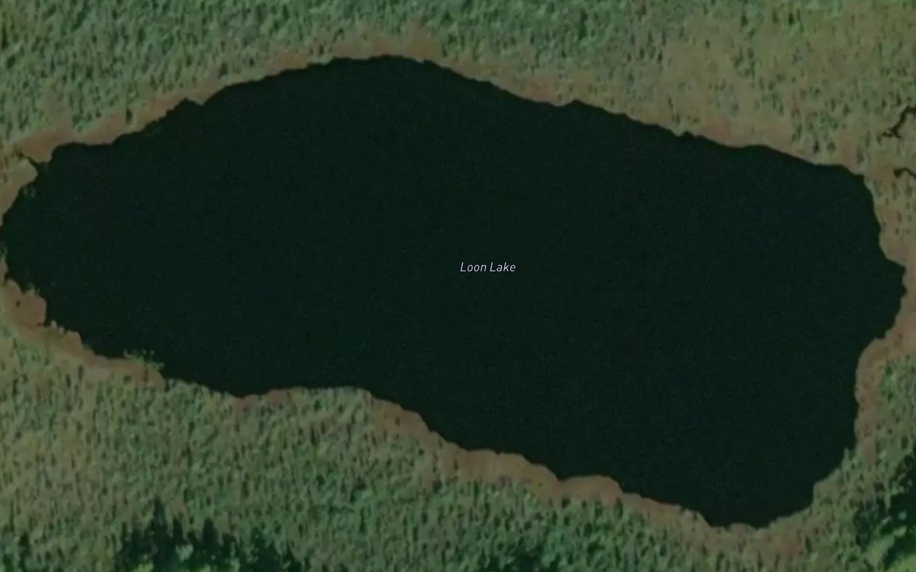Satellite map of the Loon Lake