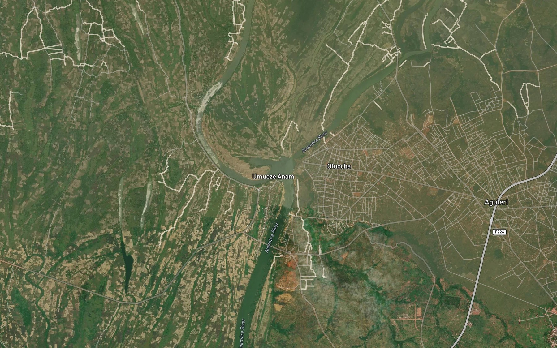 Satellite map of the River Ezechie