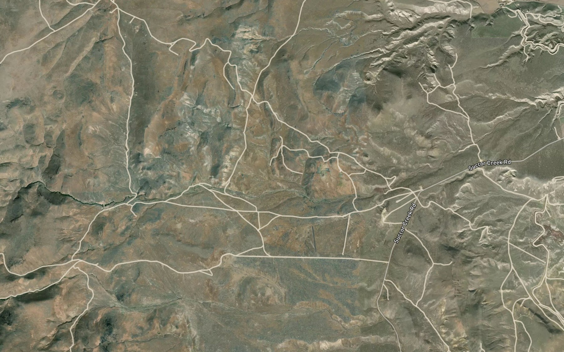 Satellite map of the Danny Boy Spring